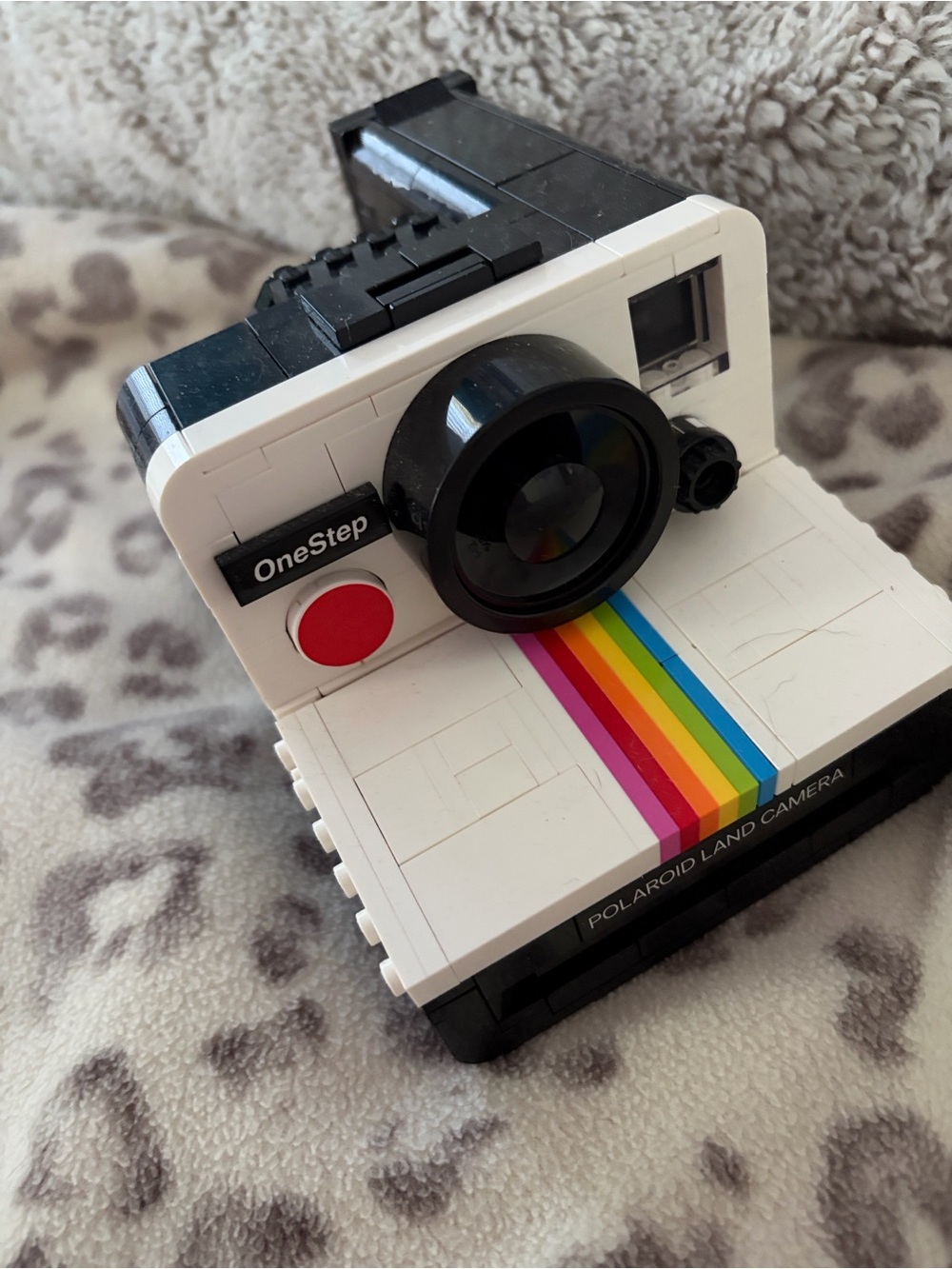 Lego Polaroid OneStep Rainbow Stripe Camera